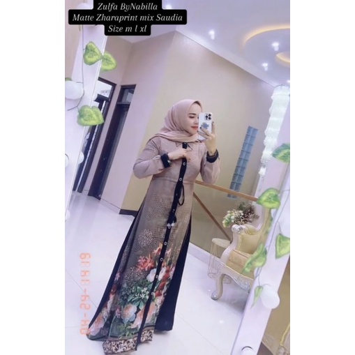 Gamis Zulfa Abaya Original By Nabilla (terbaru)