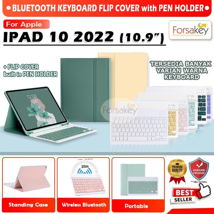 Terlaris Keyb Ipad Generasi 10 10Th Gen 10.9 Inch 2022 Bluetooth Keyboard Case Pink