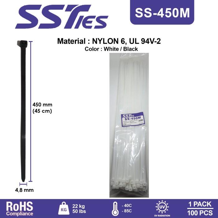 

Terlaris Klip Kabel Ties Cable Tis Insulock 450X4,8Mm 45Cm Ss450M Nylon6 Ssties