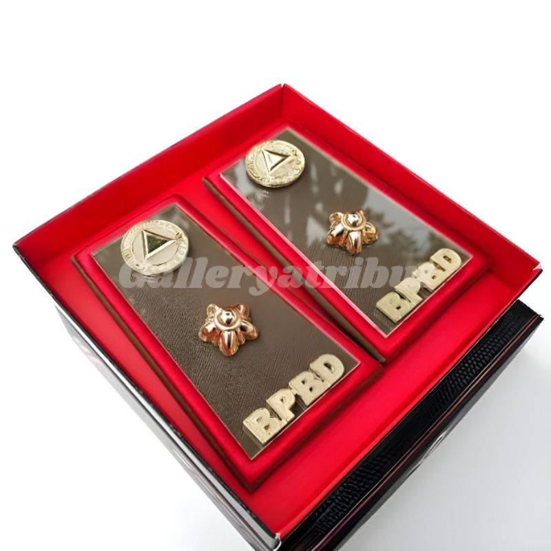 pangkat BPBD PDH 3D akrilik bening Lis bordir