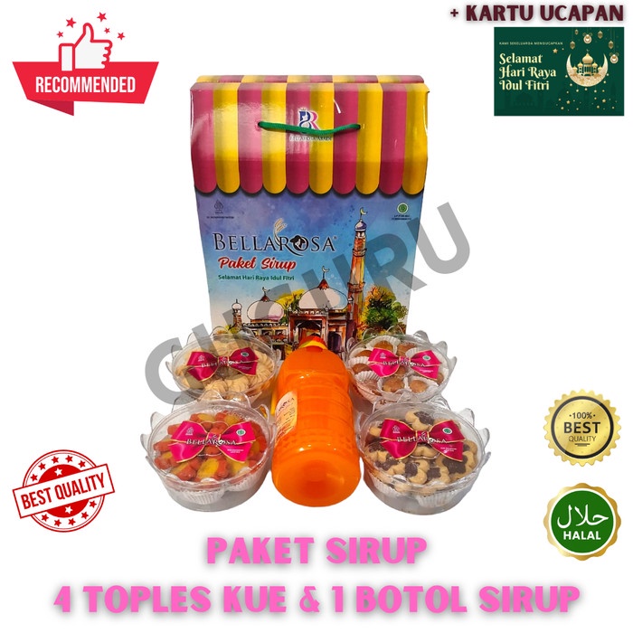 

DELPH- PAKET Kue Kering Special Lebaran MURAH Pasti ENAK Edisi Kue Isi 6 pcs - BR-1Sirup, TANPA kartu TERMURAH