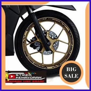 Cutting stiker lis roda motor vario 110 125 150,velg WARNA GOLD VARIO perkakas 54PR23