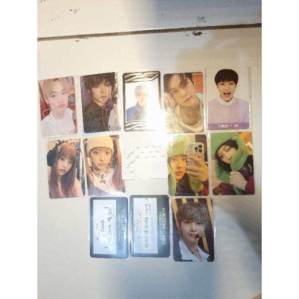 photocard pc nct new jeans taeil doyoung jungwoo mark haechan jaemin chenle hanni haerin click x 127