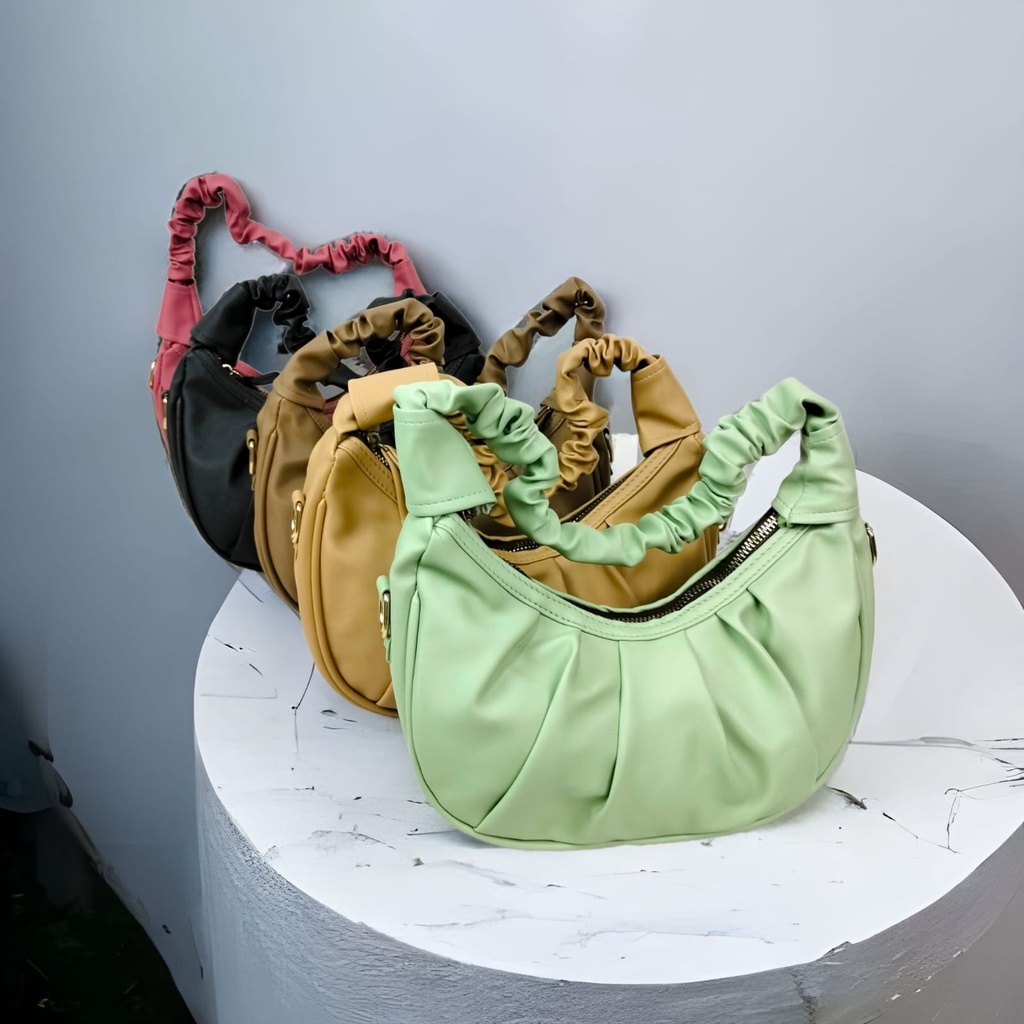 TASBLUE Tas selempang korea kerut / Shoulder Bag Tas Kerut Korea / Tas selempang wanita serut korea T511