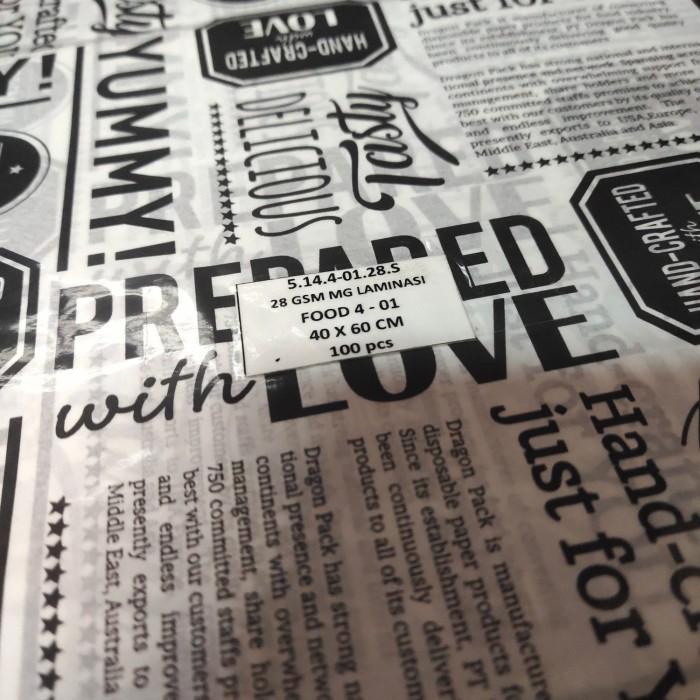 

Kertas Nasi Motif Printing 40x60 cm - Anti Lengket isi 100 Lembar