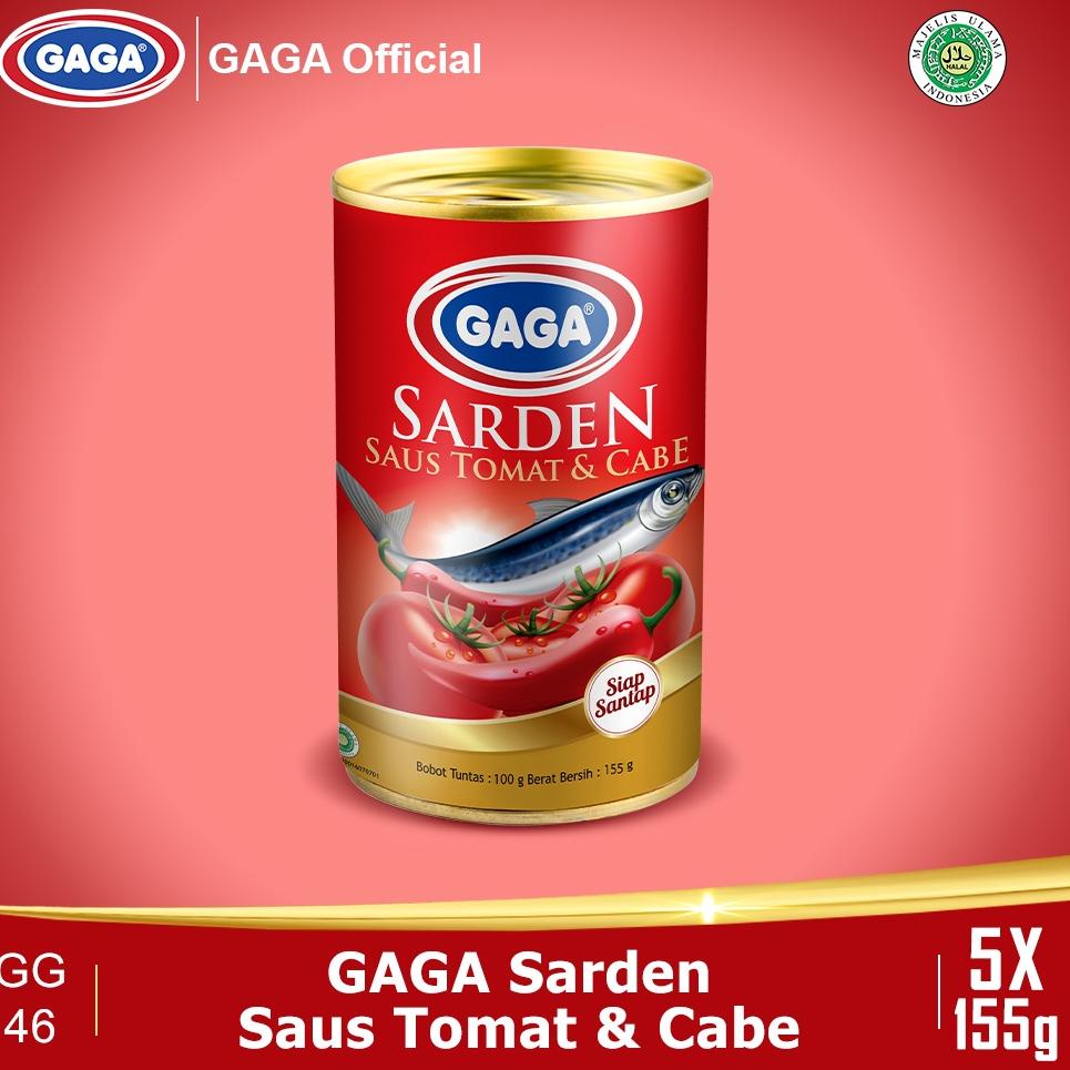 

(COD )NEW_PRODUCT Beli 3 pcs GAGA Sarden Tomat Chilli 155g FREE 2 pcs GAGA Sarden Tomat Chilli 155g. (GG46)
