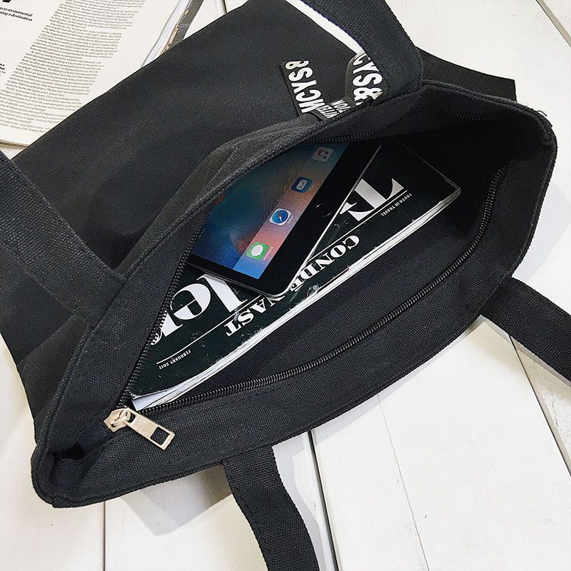 Sera Tas Kanvas 2023 Net Merah Fashion Sastra dan Seni Hanchuang Dasi Kanvas Tas Tote Tas Kanvas Kasual Kanvas Tas