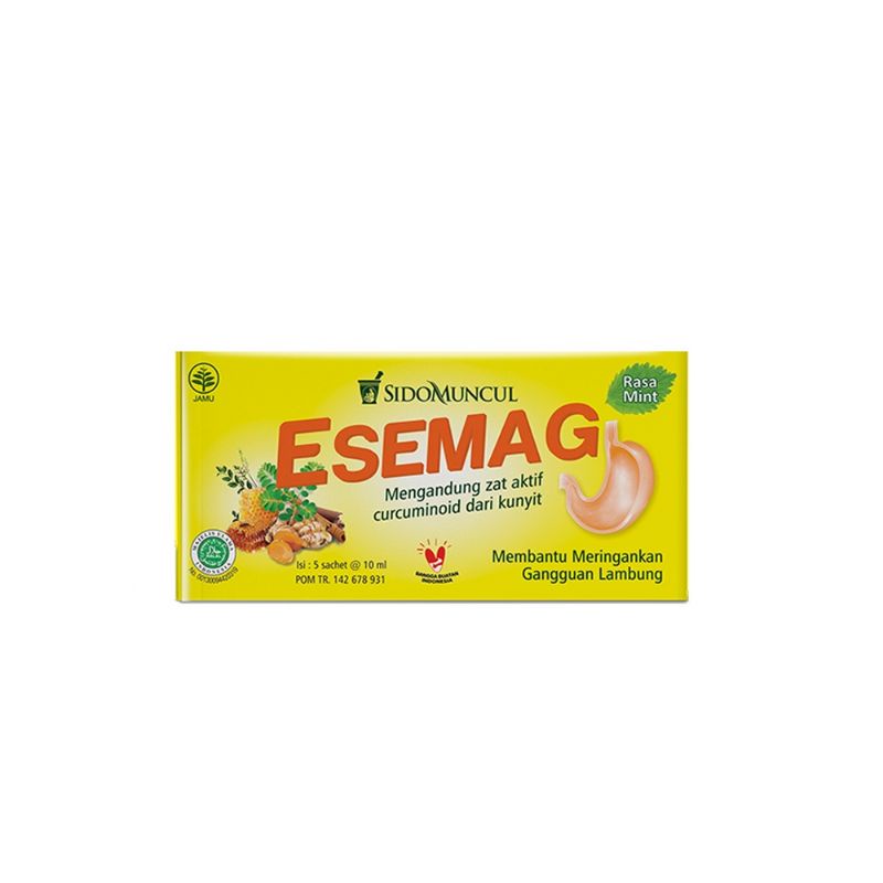 Esemag Cair 1 Dus 5 SACHETS @ 10ml - Sakit Perut Lambung Maag Perih