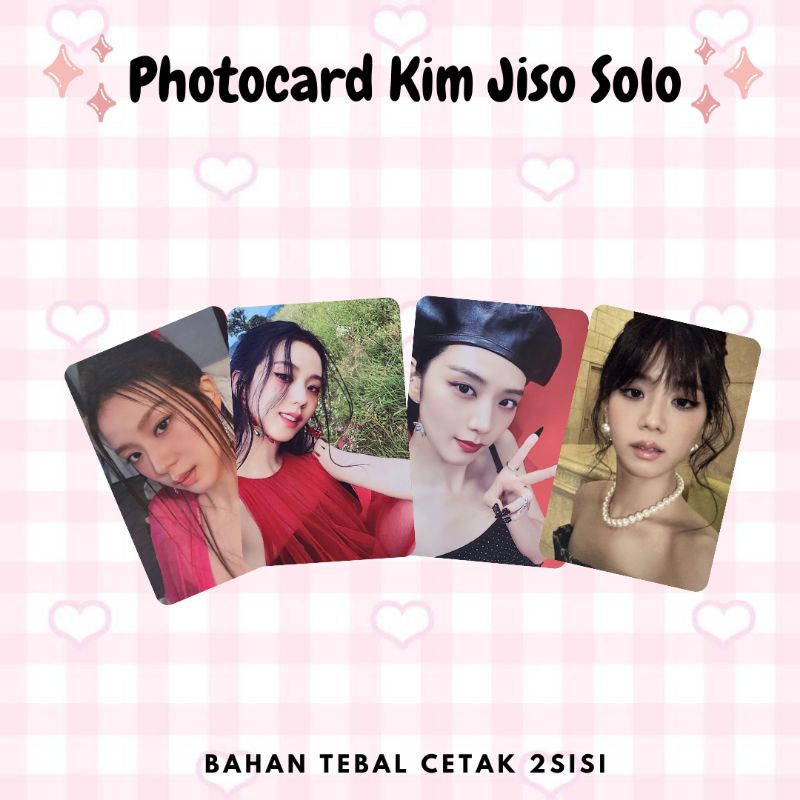 photocard kim jiso solo me flower unofficial fanmade