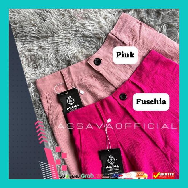 Kulot Linen Highwaist - Celana Kulot Highwaist- Yuka Slim Cullote - Haigwaist - Linen Angel Premium 