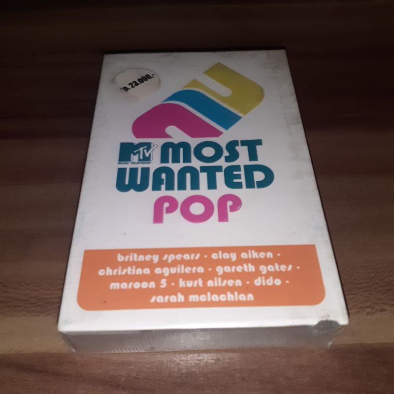 Kaset MTV MOST WANTED POP - Britney Spears Christina Aguilera Maroon 5 Kelly Clarkson Westlife Justi