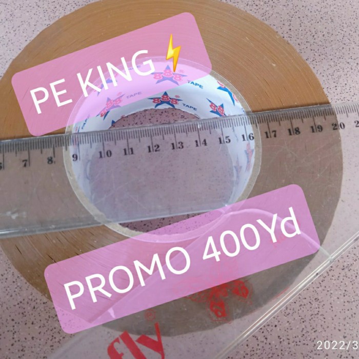 

SALE Lakban Bening Coklat 500 Yard 2" Jumbo 2 Inch Isolasi Solasi Kilat