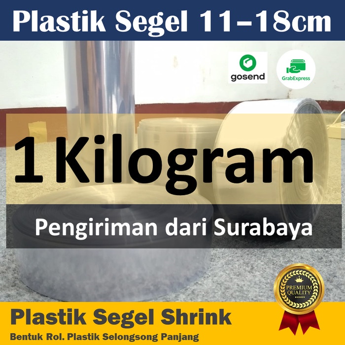 

DISKON Plastik Segel Shrink - 1 kilogram (pilihan ukuran 11cm - 18cm)