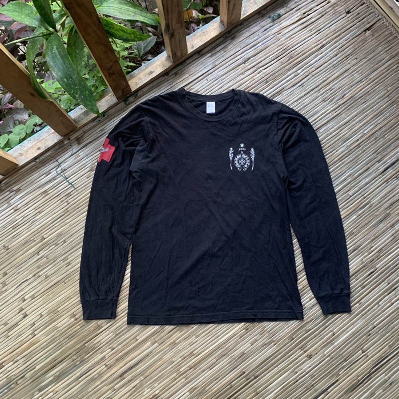 kaos lengan panjang chrome hearts second