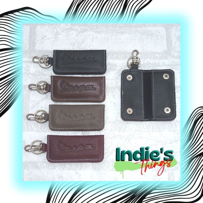 Dompet Kunci dan STNK - Emboss Vespa