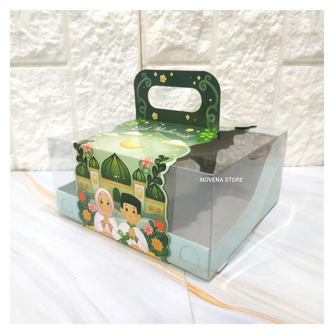 

Hampers Box Lebaran 2 Toples 350G Persegi Panjang Kotak Dus Hampers Idul Fitri Original