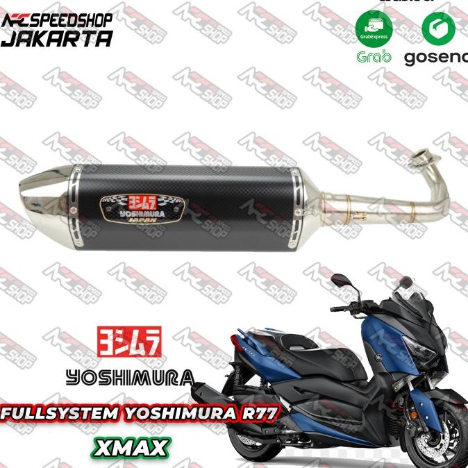 Knalpot Yoshimura Japan R77 Sms Fullsystem Header Stainless Xmax