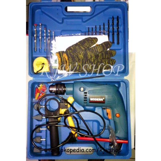 Mesin Bor 13mm set Koper M2130B merk MODERN Mesin Bor Modern murah