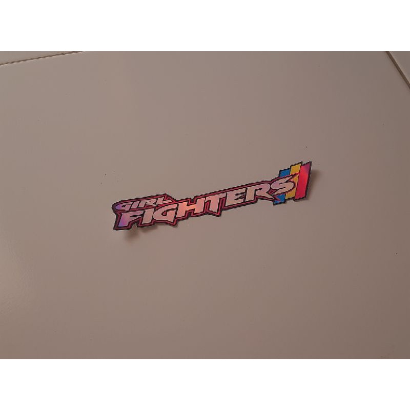 

stiker hologram Fitri trans girl fighters cutting laser bismania