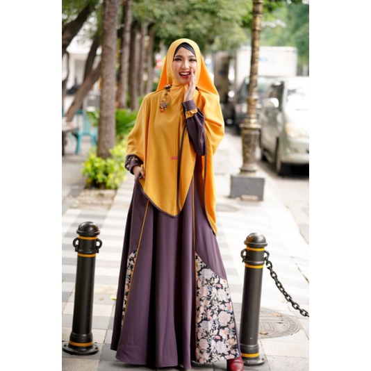 SET GAMIS SYAR'I AULIA FASHION ALAMANDHA BLOSSOM SERIES