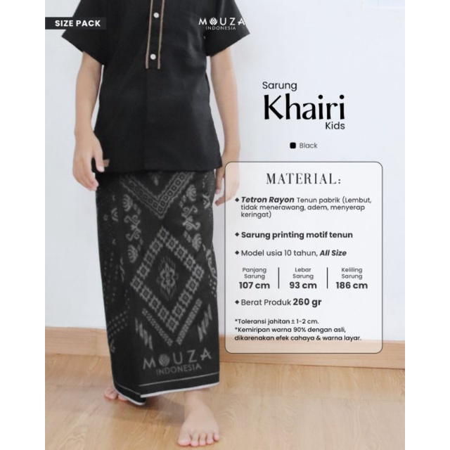 [Puby] KHAIRI SARUNG BY MOUZA | SARUNG COUPLE AYAH DAN ANAK