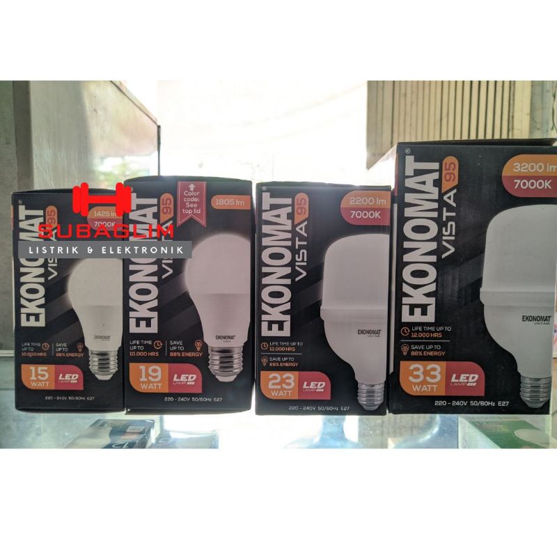 Lampu Led Ekonomat Terang Awet Irit 15w 19w 23w 33w