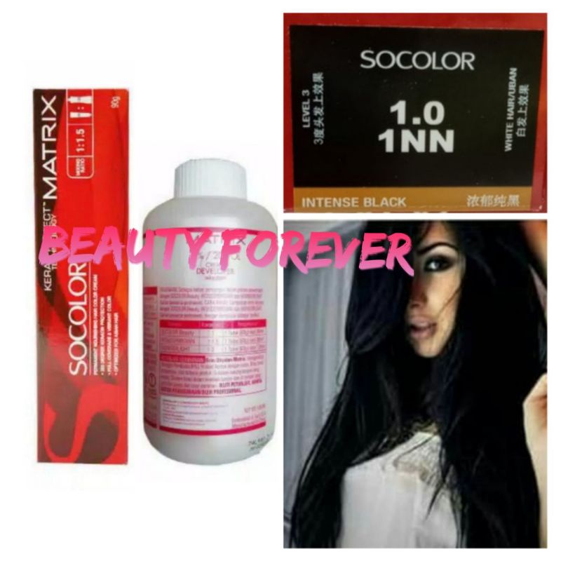 MATRIX SOCOLOR NO. 1.0 / 1NN INTENSE BLACK DAN OXYDANTI