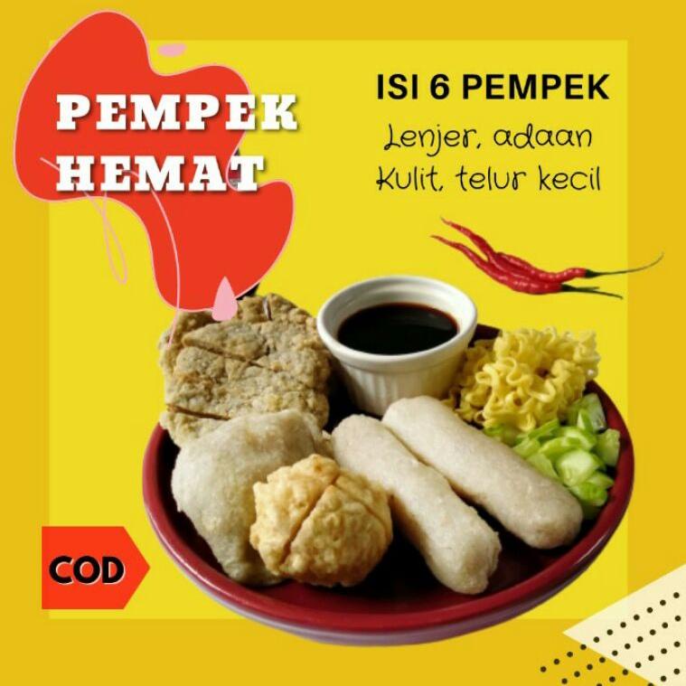 

Realpct Pempek Palembang, Paket hemat isi 6 (lenjer, adaan, kulit, kapal selam kecil)