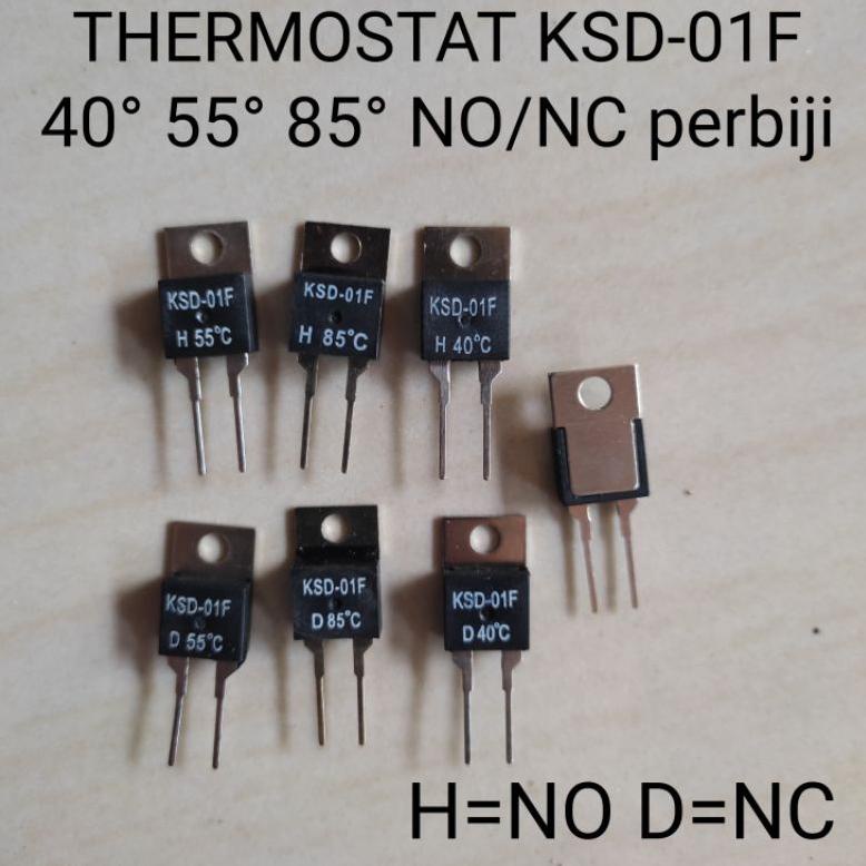 ♠  KSD-01F 40°C 55°C 85°C NC Normally Closed NO Normally Open 1.5A Thermal Switch Temperature Sensor