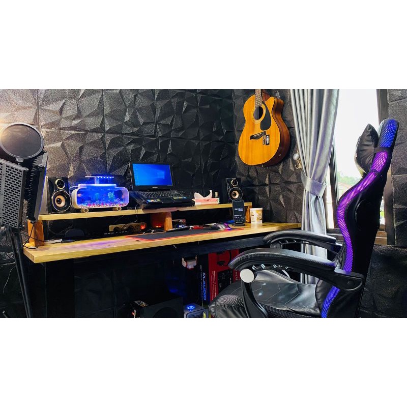 meja computer/stan pc/stan monitor/meja gaming/kayu/lesehan