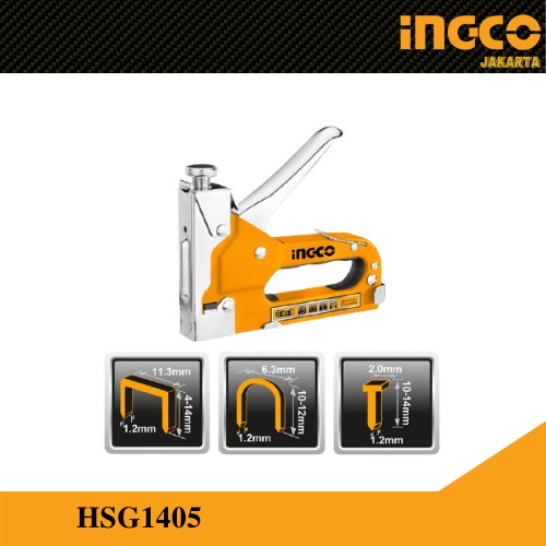 Terlaris Staples Gun 3-In-1 / Stapler Steples Tembak Staple Gun Ingco Hsg1405