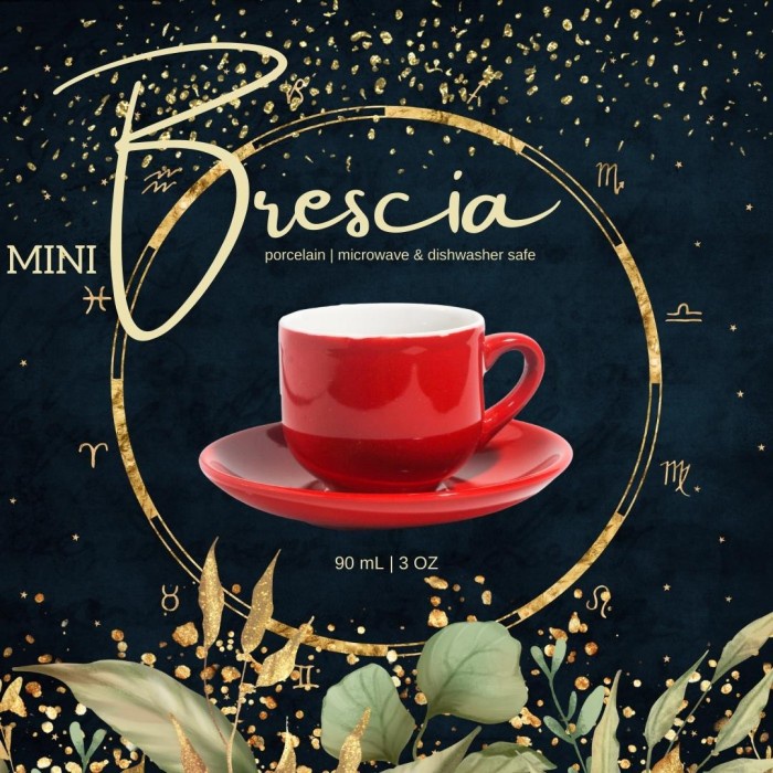 Terlaris Mini Brescia Espresso Cup I Espresso Cup Porcelain I Cangkir Kopi