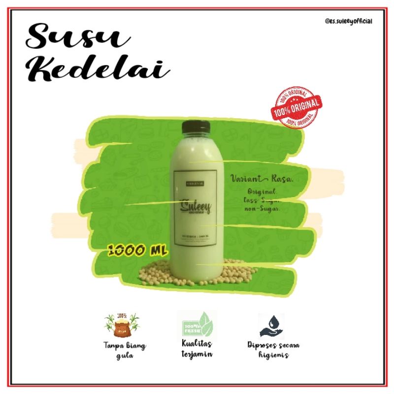 

Susu Kedelai|Susu ibu hamil|Susu murni sari kedelai|es.suleey 1L