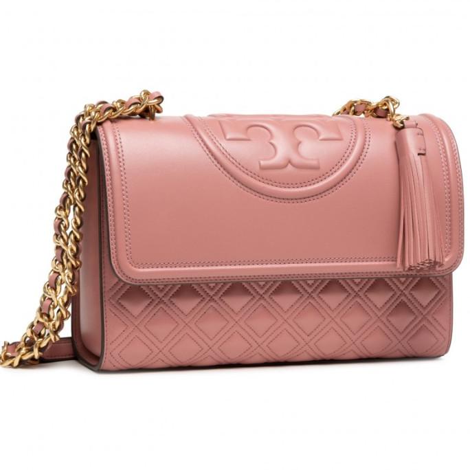 Tas Tory Burch 76997 Fleming Convertible Shoulder Bag - PINK MAGNOLIA