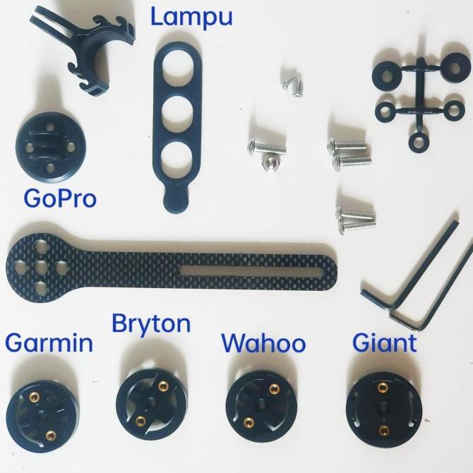 Barfly Integrated Dropbar Aero Mount Bryton Garmin Xoss Gopro lampu