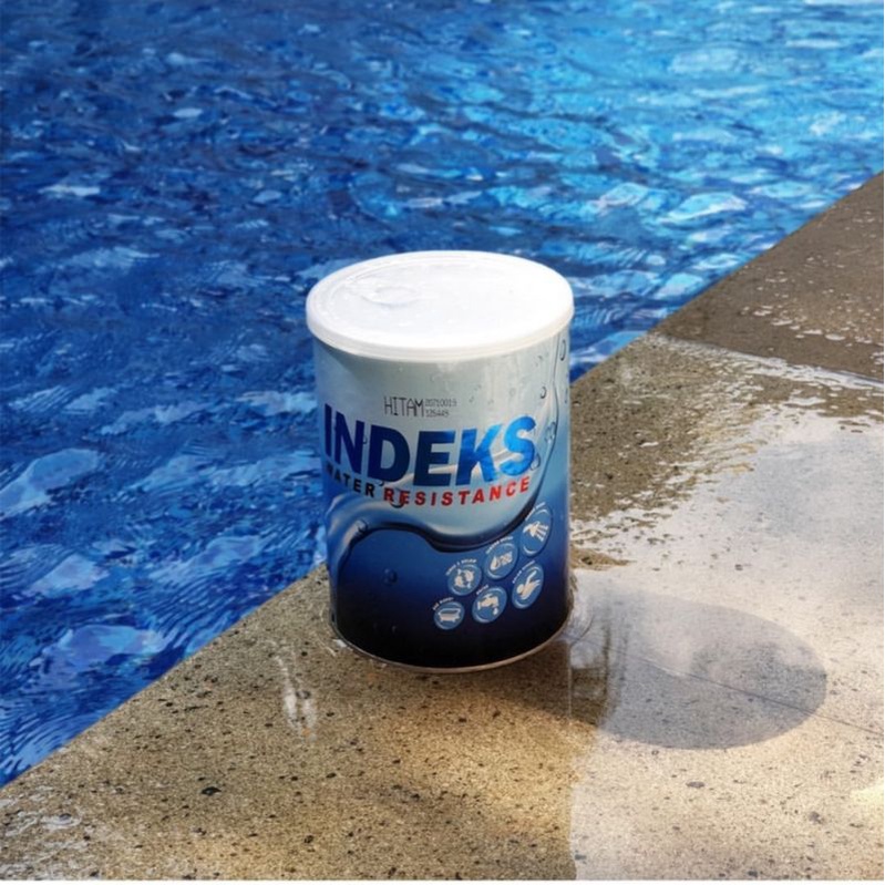 Cat kolam ikan koi indeks Warna HITAM 0.8lt campuran air original READY