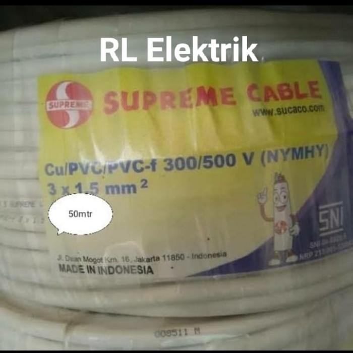 

Terlaris Supreme Nymhy 3X1.5 Mm 50 Meter/Rol