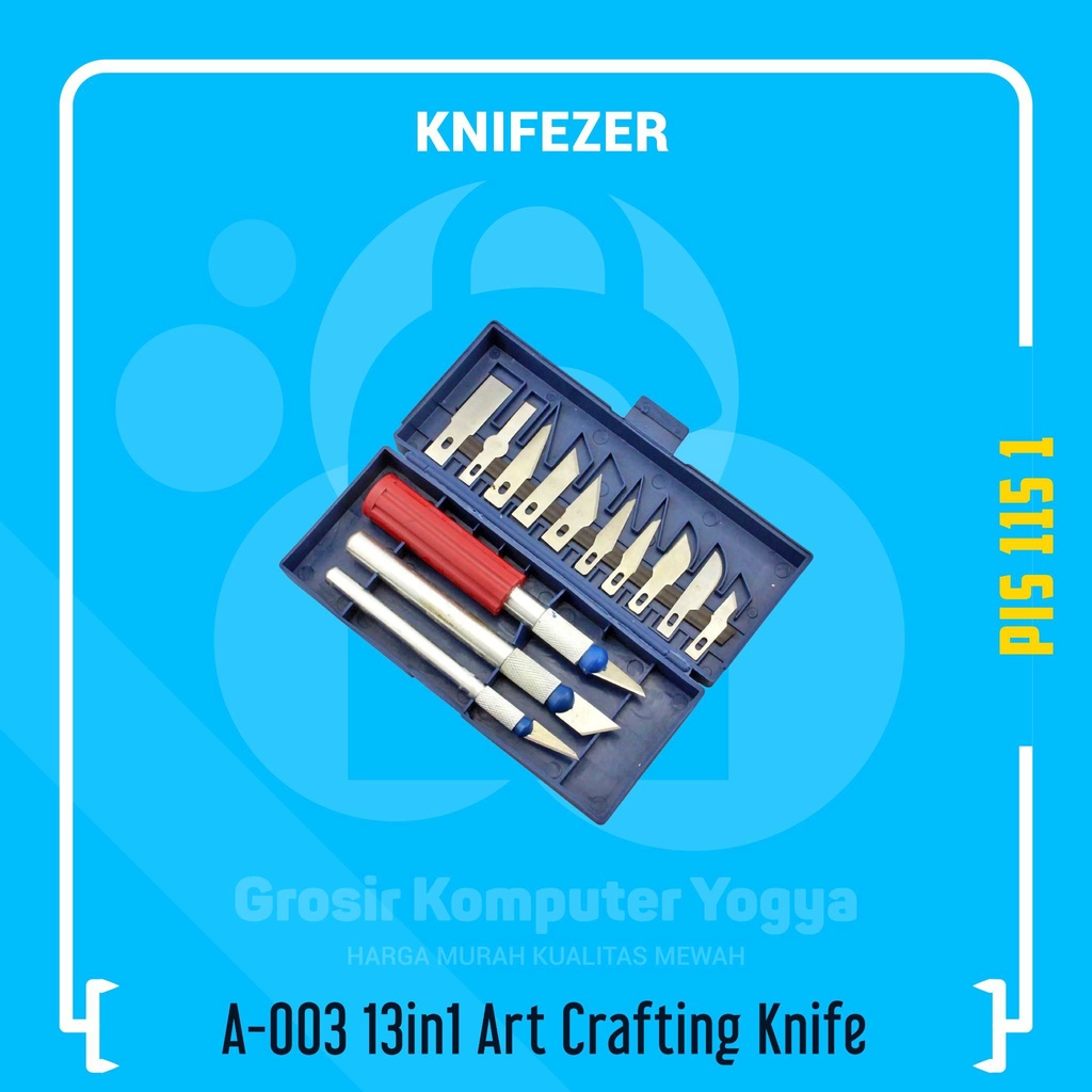 

KNIFEZER A-003 13in1 Art Crafting Knife Set Pisau Ukir