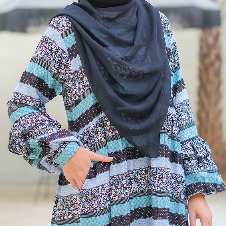 Ladybydiana NADA SHABBYCHIC DRESS Gamis Remaja Untuk Lebaran Bahan Rayon Twill  Busui Friendly