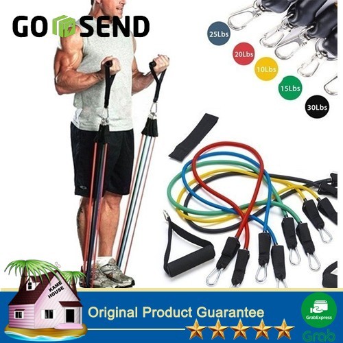 Terlaris Expander Band Resistance Band + Tali Karet Olahraga