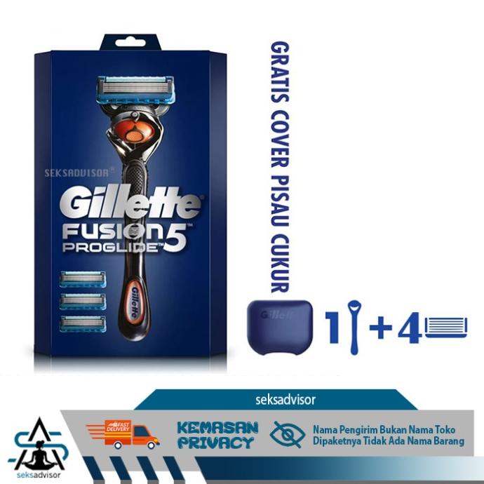 GILLETTE FUSION 5 PROGLIDE STARTER PACK. Fusion5 Alat Pisau Cukur