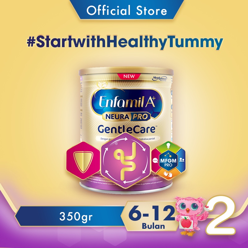 Enfamil A+ 2 Gentle Care Susu Formula Bayi 6 - 12 Bulan 350 gr