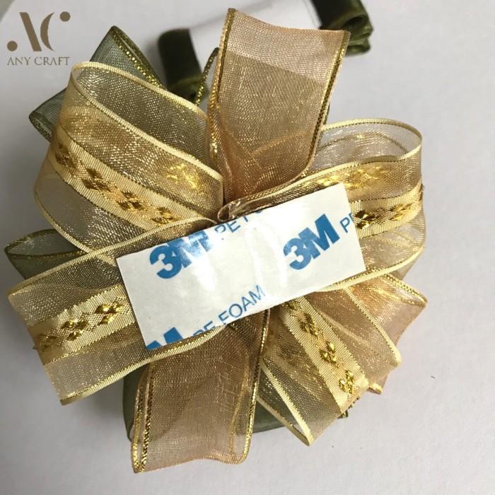 

Xm07 Pita Pompom Parsel Lebaran Ramadan Idul Fitri Hijau Emas 034