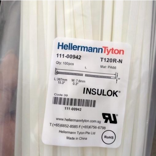 

Terlaris Klip Kabel Ties T120R Hellermann Tyton Insulok 387Mm X 7.6Mm