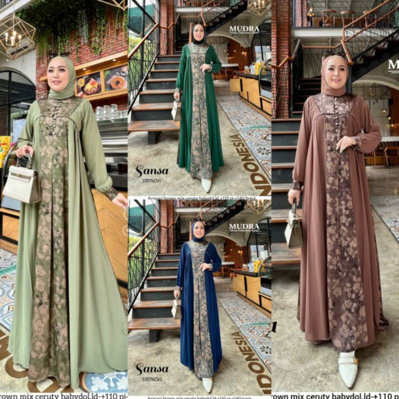 NEW SANSA / ARMANI BROWN MIX CERUTY BABYDOL // MUDRA COLLECTION