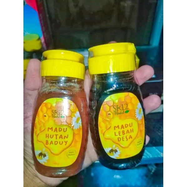 

madu lebah desa 140 gr dan madu hutan baduy 140gr