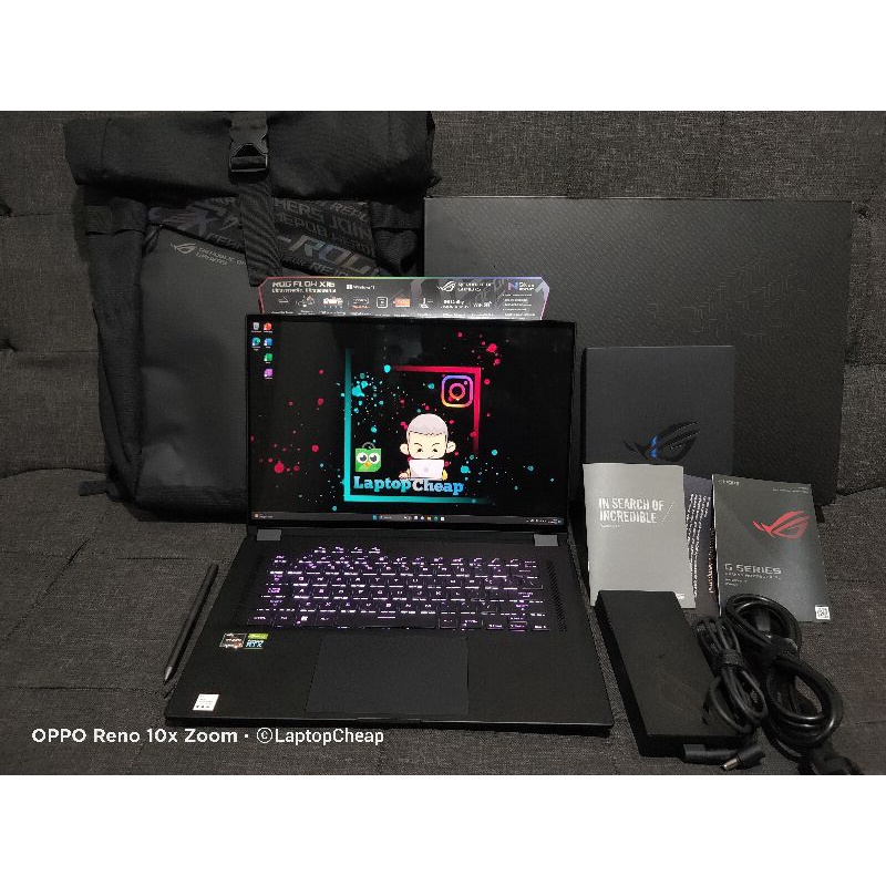 Asus ROG FLOW X16 GV601RE Ryzen 7 6800HS RTX 3050Ti Istimewa x Z13 X13 Zephyrus G14 M16
