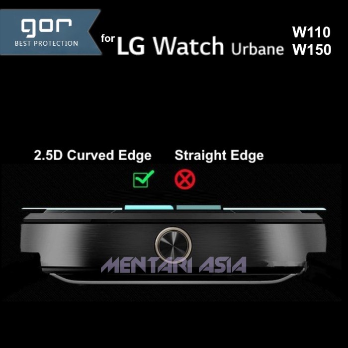 Flash Sale Gor Premium Tempered Glass (2 Pcs) For Lg Watch Urbane W115 Terlaris
