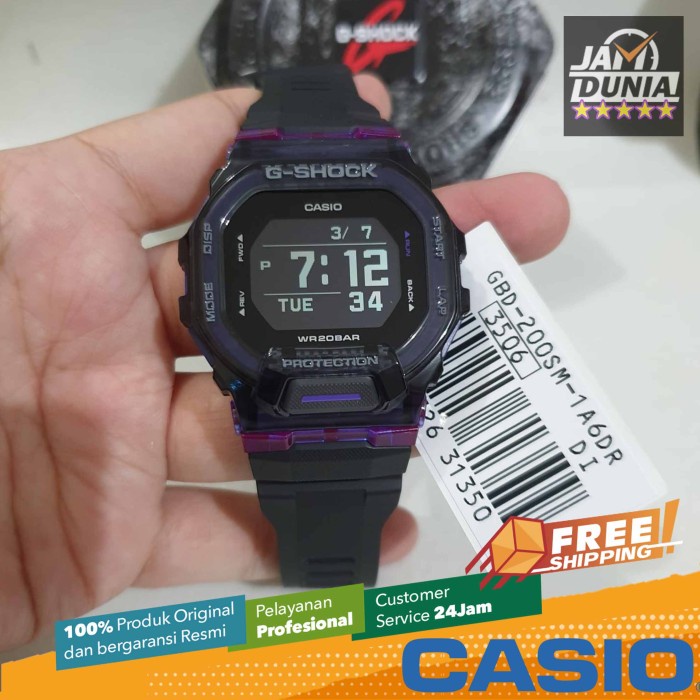 Hot Sale Casio Ori G-Shock Gbd-200Sm-1A6 Gbd 200Sm 1A6 200 Sm Gbd200 Pria La Terbaru