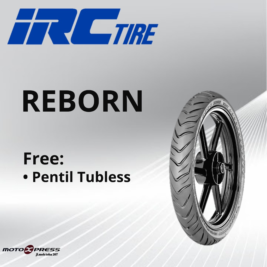 Ban Motor IRC 90/80-14 REBORN, EXATO NR87 TUBLESS